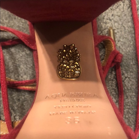 Aquazzura suede lace up platform - Picture 4 of 6